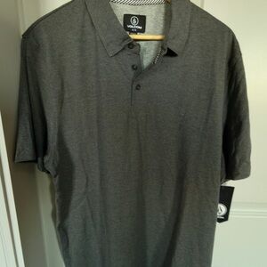 Volcom Men's Charcoal Polo Shirt